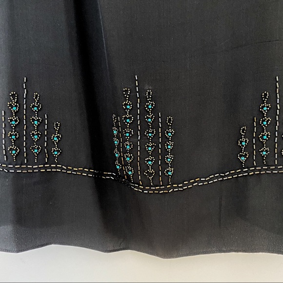 What comes around goes around black silk dress - Picture 5 of 8